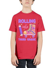 Rolling into third Grade 790# - third grade - Youth Tee Unisex