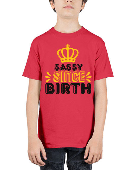 Saddy since birth Style 198# - baby shower - Youth Tee Unisex