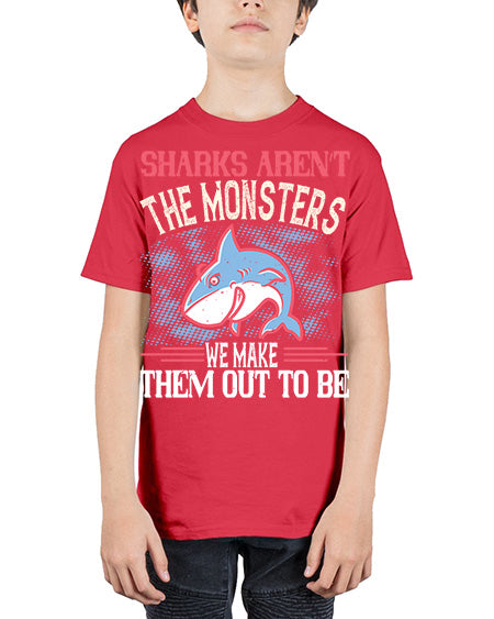Sharks aren’t the monsters we make them out to be Style 24# - shark-fish - Youth Tee Unisex