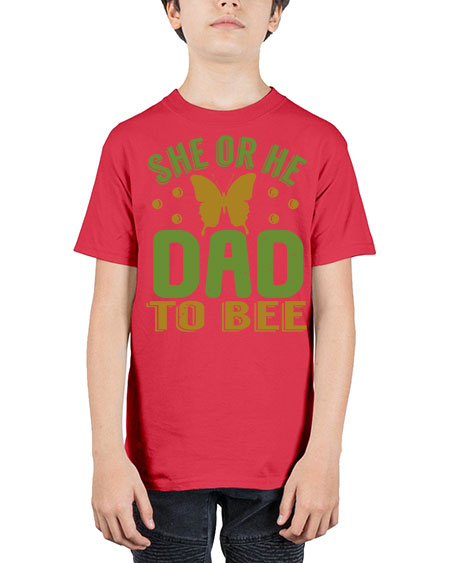 She or He Dad to bee Style 205# - baby - Youth Tee Unisex