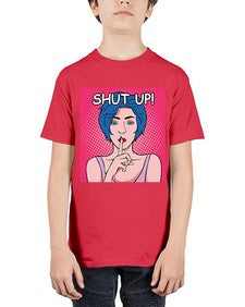 Shut Up 1044# - art pop art - Youth Tee Unisex