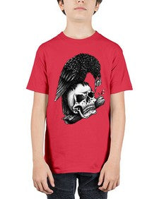Skull Crow 1052# - graphic - Youth Tee Unisex