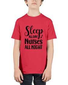 Sleep all day nurses all 1400# - nurse - Youth Tee Unisex