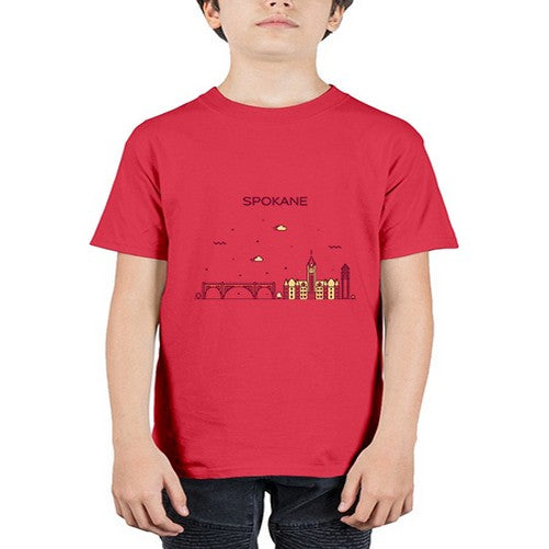 Spokane 1880# - cities - Youth Tee Unisex