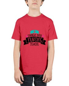 Straight Outta Nursing School Style Style 1425# - nurse - Youth Tee Unisex