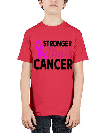 Stronger Than Cancer 6# - breast cancer - Youth Tee Unisex