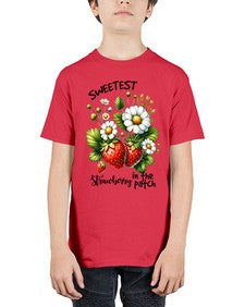 Sweetest Strawberry In The Patch 1598# - strawberry - Youth Tee Unisex