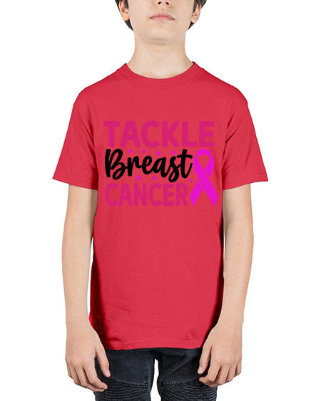Tackle Breast Cancer 5# - breast cancer - Youth Tee Unisex
