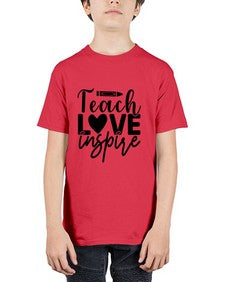 Teach love inspire 1442# - teacher - Youth Tee Unisex