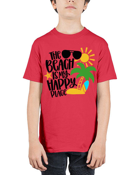 The Beach Is My Happy Place Style 12# - summer - Youth Tee Unisex