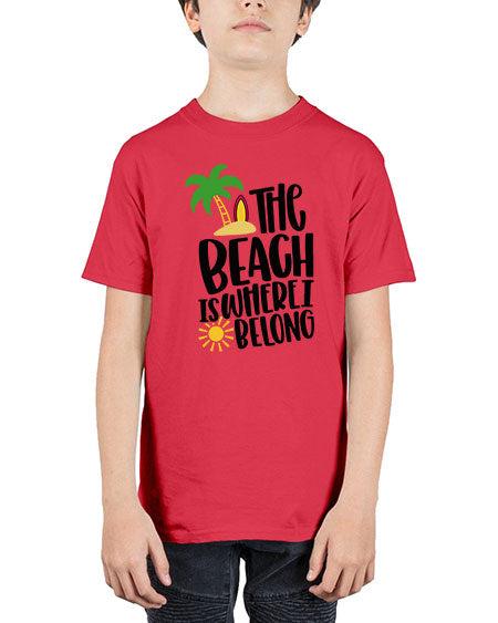 The Beach Is Where I Belong Style 11# - summer - Youth Tee Unisex
