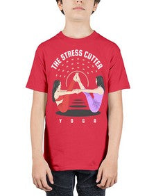 The Stress Cutter 562# - yoga - Youth Tee Unisex