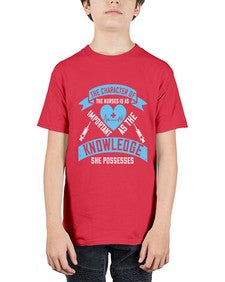The character of the Nurses is as important as the knowledge she possesses Style 1507# - nurse - Youth Tee Unisex