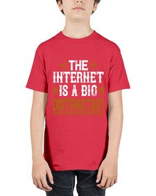 The internet is a big distraction 53# - internet - Youth Tee Unisex
