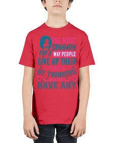 The most common way people give up their power is by thinking they dont have any Style 15# - black afro - Youth Tee Unisex