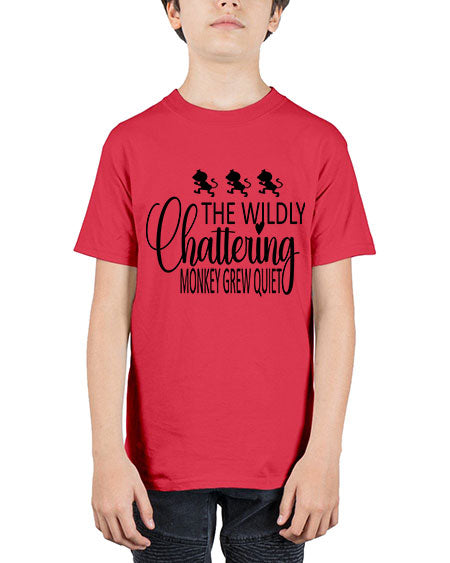 The wildly chattering monkey grew  - monkey - Youth Tee Unisex