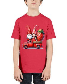 Truck Gnome Strawberries 1673# - strawberry - Youth Tee Unisex