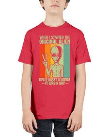 When I started the original alien 45# - ufo - Youth Tee Unisex