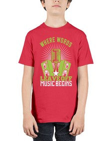 Where words leave off music begins 45# - dance2 - Youth Tee Unisex