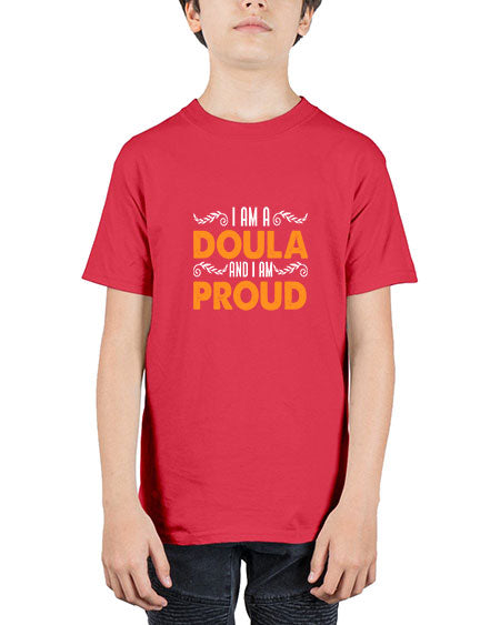 WomensIamadoulaandIamproudgiftforfunnymidwifedoula1652# - doubla - Youth Tee Unisex