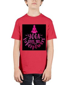 Yoga gives you superpowers  618# - yoga - Youth Tee Unisex