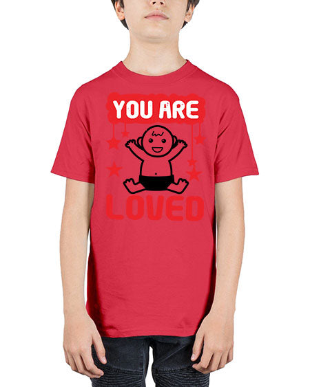 You are loved Style 241# - baby shower - Youth Tee Unisex