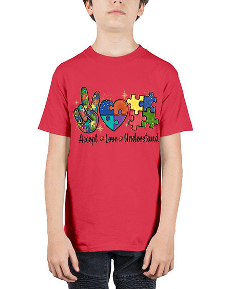 accept love understand 2# - autism - Youth Tee Unisex