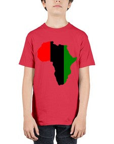 africamap 275# - black words and phrases - Youth Tee Unisex