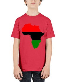 africamap 276# - black words and phrases - Youth Tee Unisex
