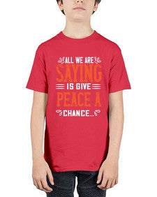 all we are saying 18# - vegan - Youth Tee Unisex