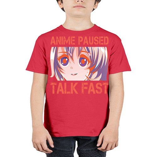anime paused talk fast211# - anime - Youth Tee Unisex
