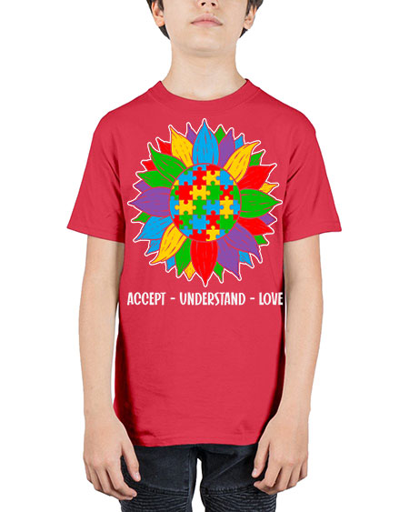 autism accept understand 7# - autism - Youth Tee Unisex