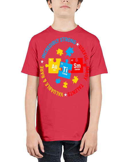 autism elements periodic table awareness 19# - autism - Youth Tee Unisex