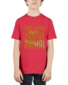 avocados are my spirit animal 32# - Avocado - Youth Tee Unisex