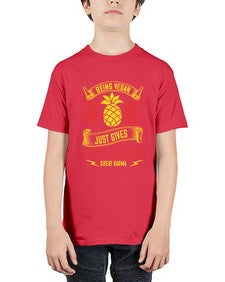 being vegan just gives you such great karma 53# - vegan - Youth Tee Unisex
