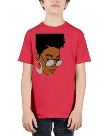 black afro 44# - black girls or women - Youth Tee Unisex