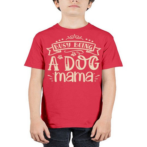 busy being a dog mama 66# - dogs - Youth Tee Unisex