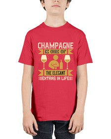 champagne is one of the elegant extras in life 78# - drinking - Youth Tee Unisex