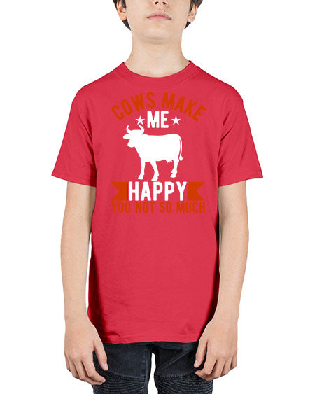 cows make me happy you not so much Style 5# - cow - Youth Tee Unisex
