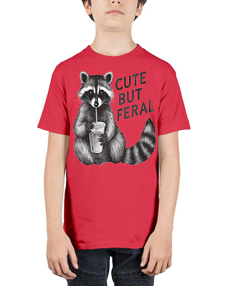 cute but feral 7# - raccoon - Youth Tee Unisex