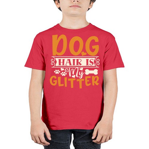 dog hair is my glitter 80# - dogs - Youth Tee Unisex