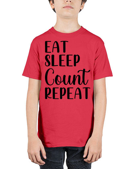 eat sleep count repeat 735# - pharmacist - Youth Tee Unisex