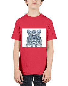 ethnic bear 416# - mandala - Youth Tee Unisex