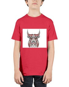 ethnic bull 418# - mandala - Youth Tee Unisex