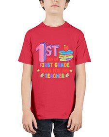 first day of first Grade 101# - first grade - Youth Tee Unisex