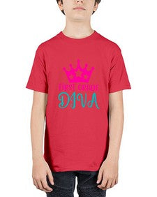 first grade diva 128# - first grade - Youth Tee Unisex