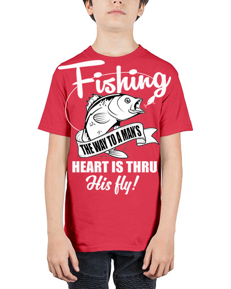 fishing 24# - shark-fish - Youth Tee Unisex