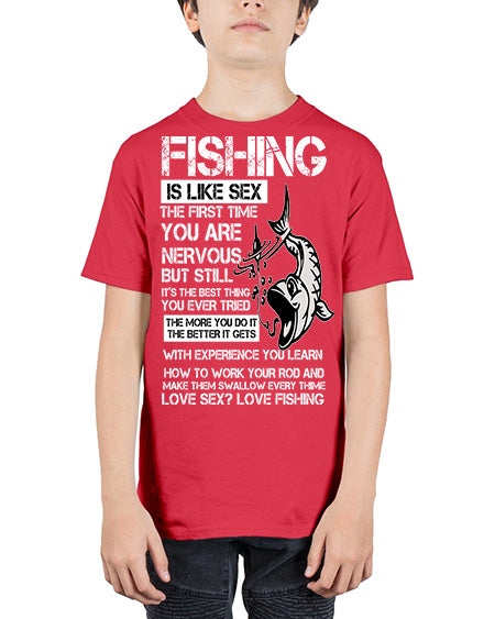 fishing 28# - shark-fish - Youth Tee Unisex