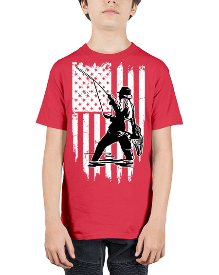 fishing 37# - shark-fish - Youth Tee Unisex