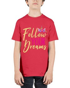 follow your dreams 133# - unicorn - Youth Tee Unisex